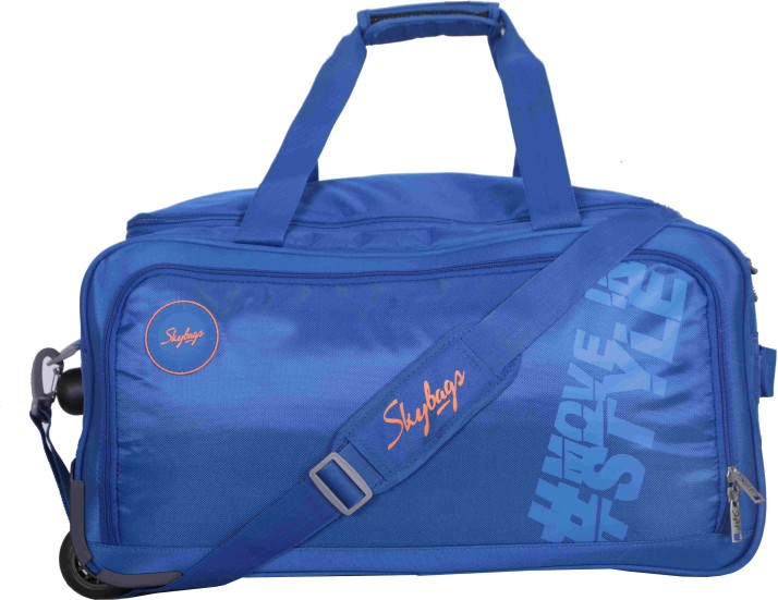 skybags duffle trolley