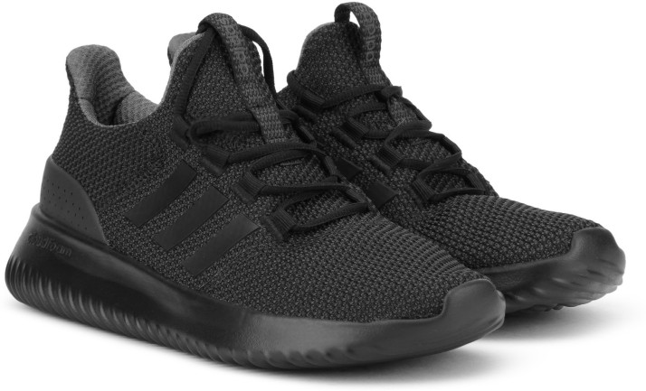 black adidas cloudfoam shoes