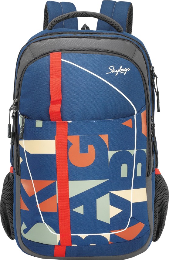 skybags geek 48 ltrs blue laptop backpack