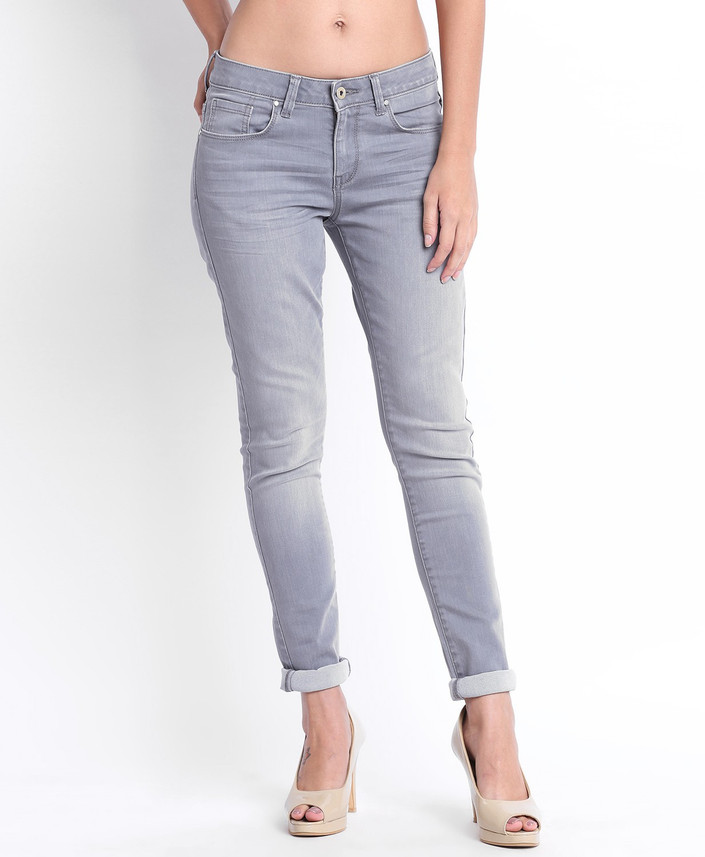 DJ \u0026C by FBB Slim Women Grey Jeans 