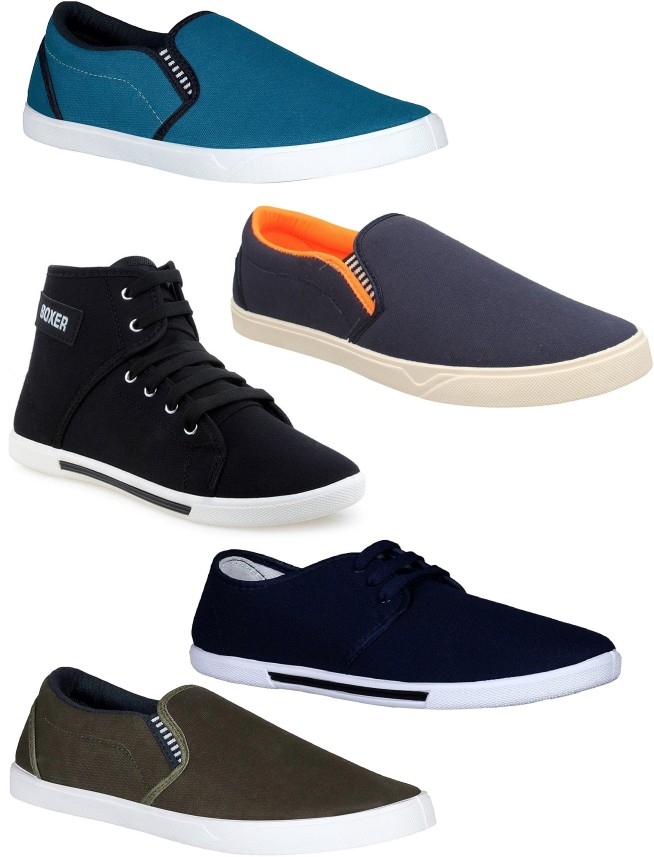 Pexlo Combo Pack of 5 Casual Shoes 