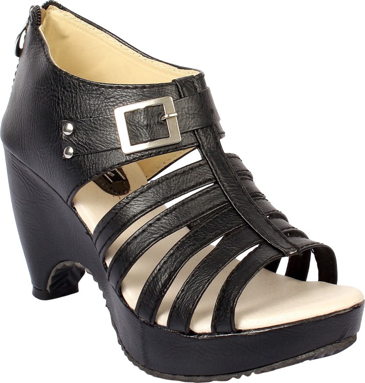 Just Lady Women Black Heels - Buy Just 