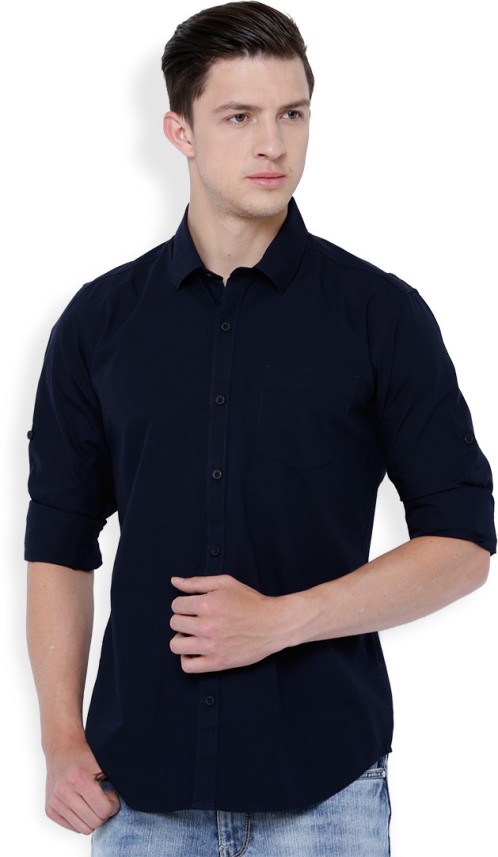 dark blue casual shirt