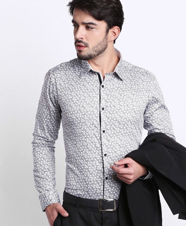 men's printed formal shirts