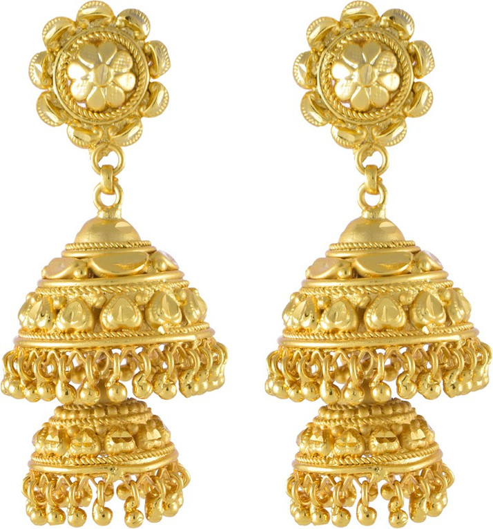 double jhumka gold design