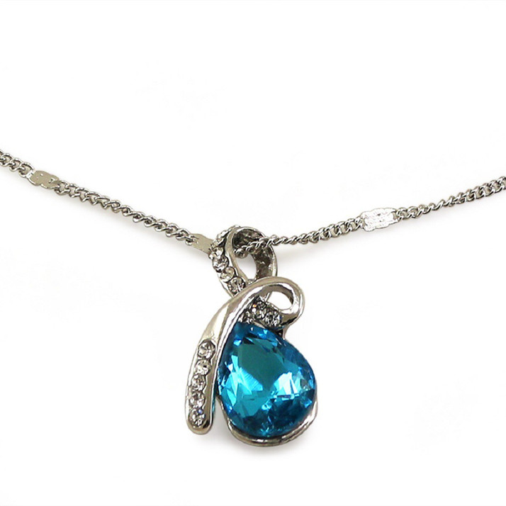 Fabfashion Angel's Tear Crystal Pendant 