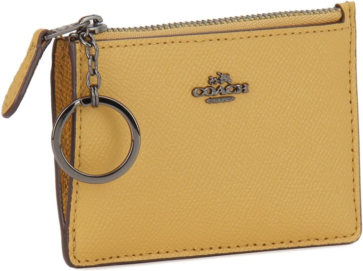 coach yellow wallet