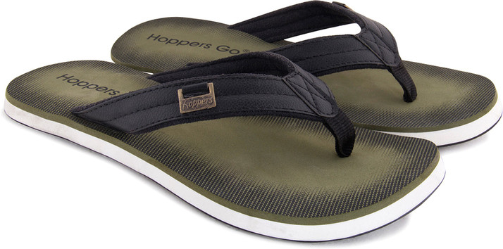army green flip flops