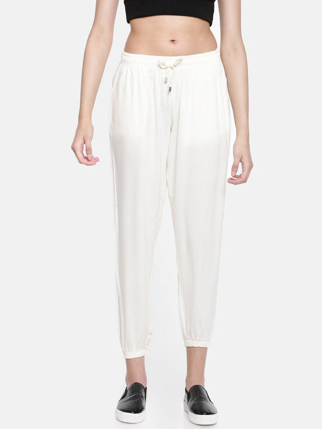 beige track pants womens
