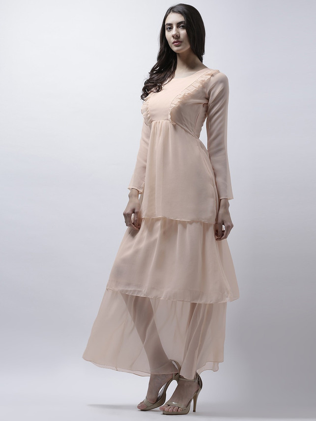 flipkart athena women's maxi dress