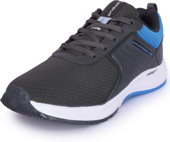 campus continent men's black running shoes