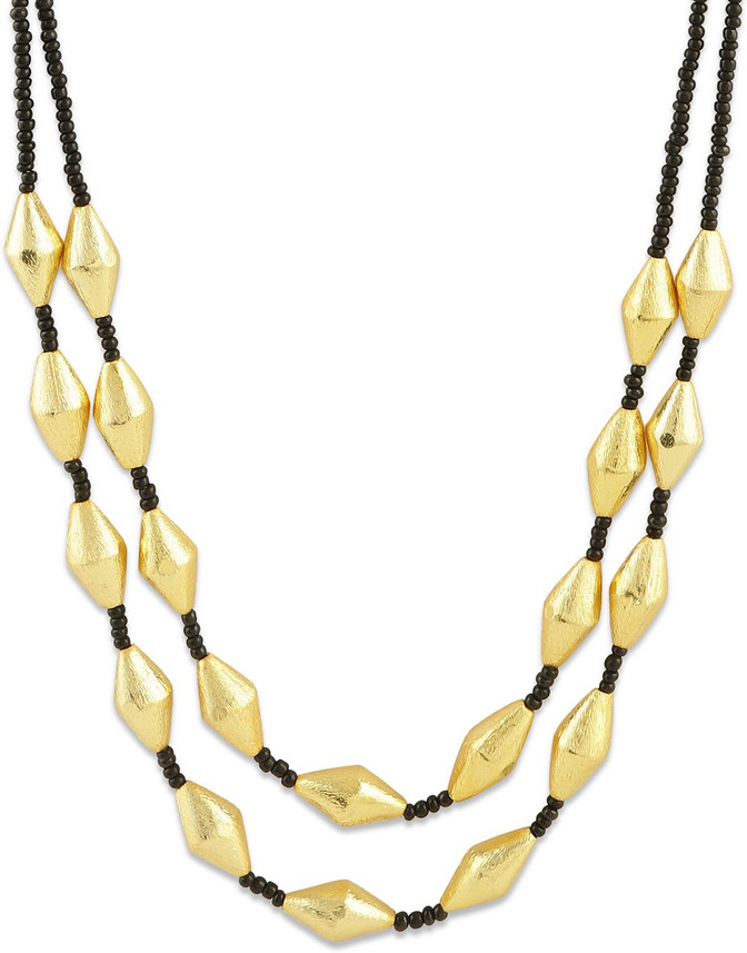 ACCESSHER Stylish Dholki Beads Necklace 