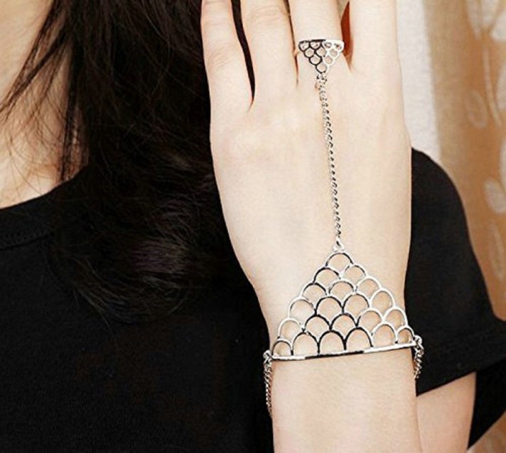 Coxeer Women's Hand Chain Gothic Spider Finger Ring Bracelet Jewelry  Bracelet for Halloween Decor - Walmart.com
