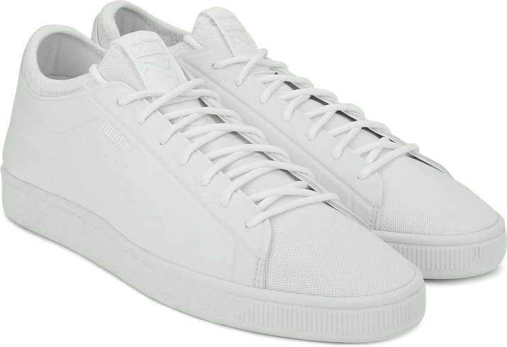 puma basket classic white sneakers