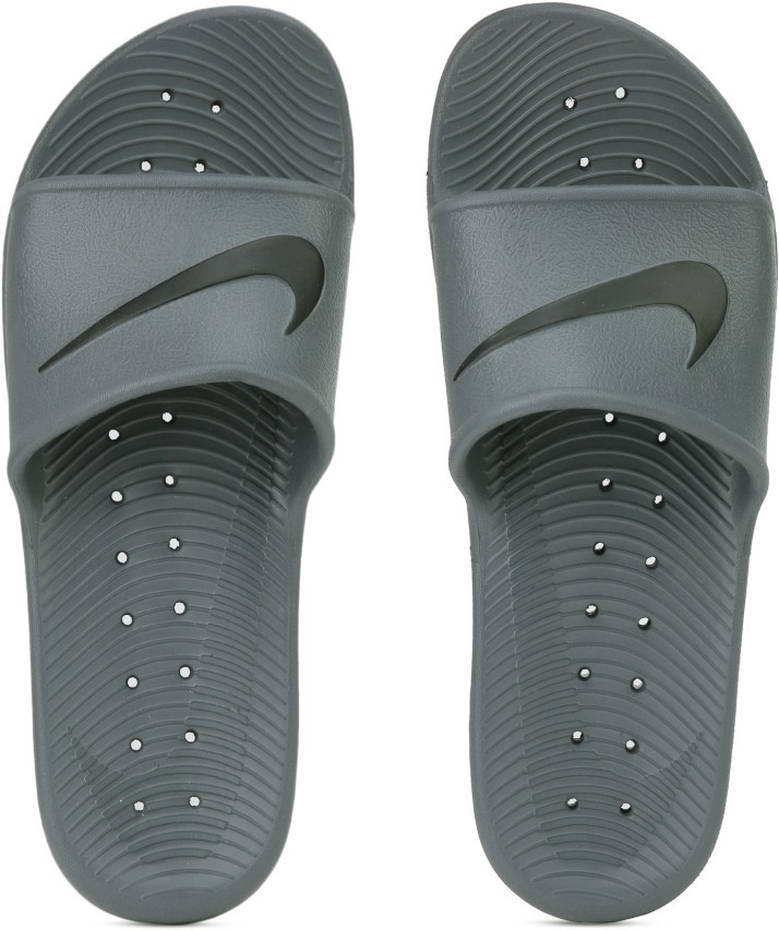 nike kawa shower slides grey