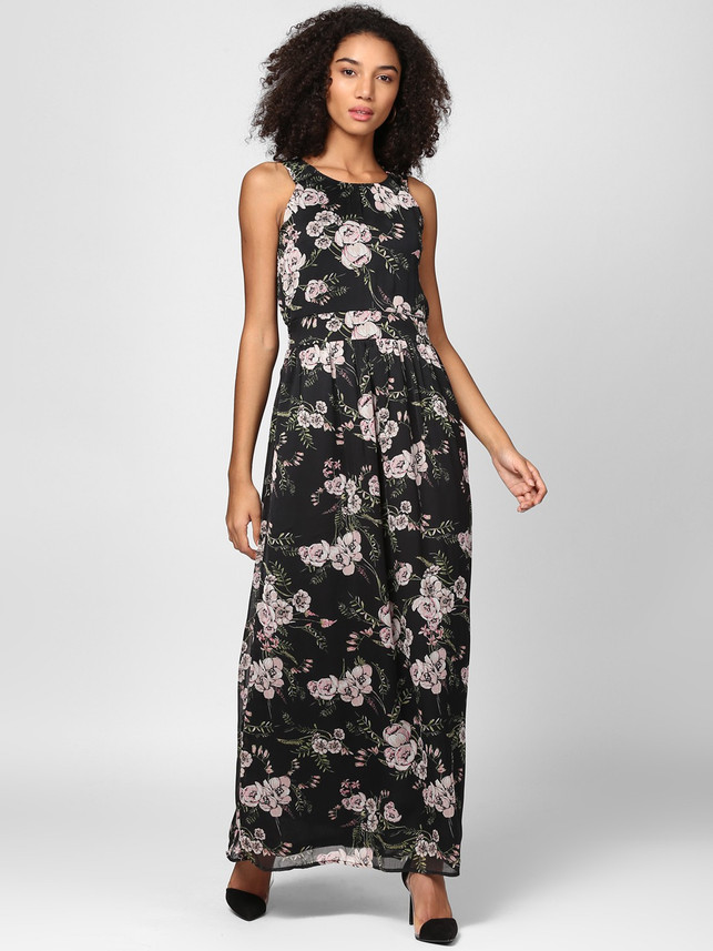 harpa women's maxi black dress