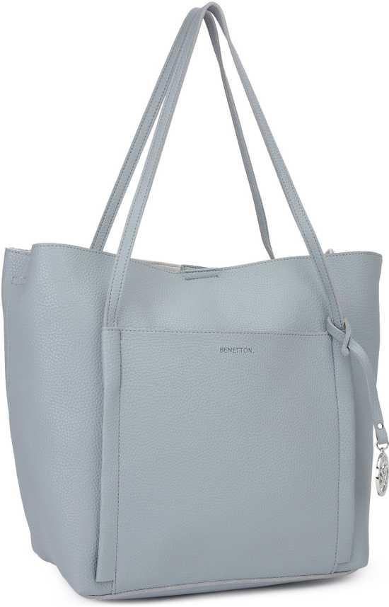 Buy United Colors Of Benetton Women Grey Tote Grey Online Best Price In India Flipkart Com