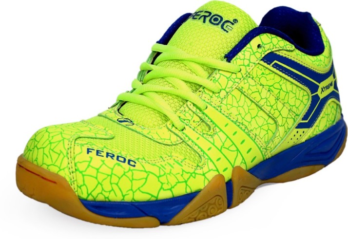 Buy Feroc NOVAB GREEN Badminton Shoes 