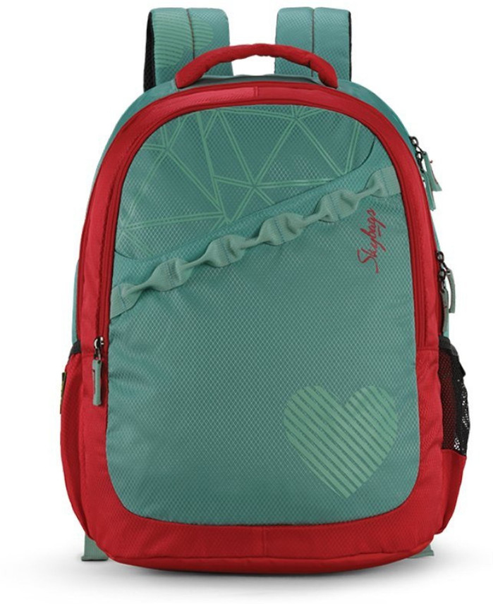 skybags green backpack