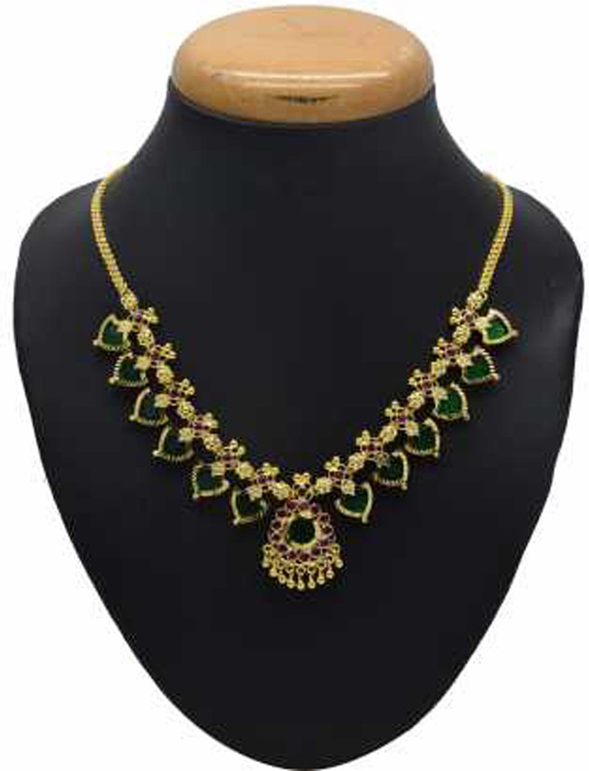 Ethnic Palakka Necklace Gold-plated 