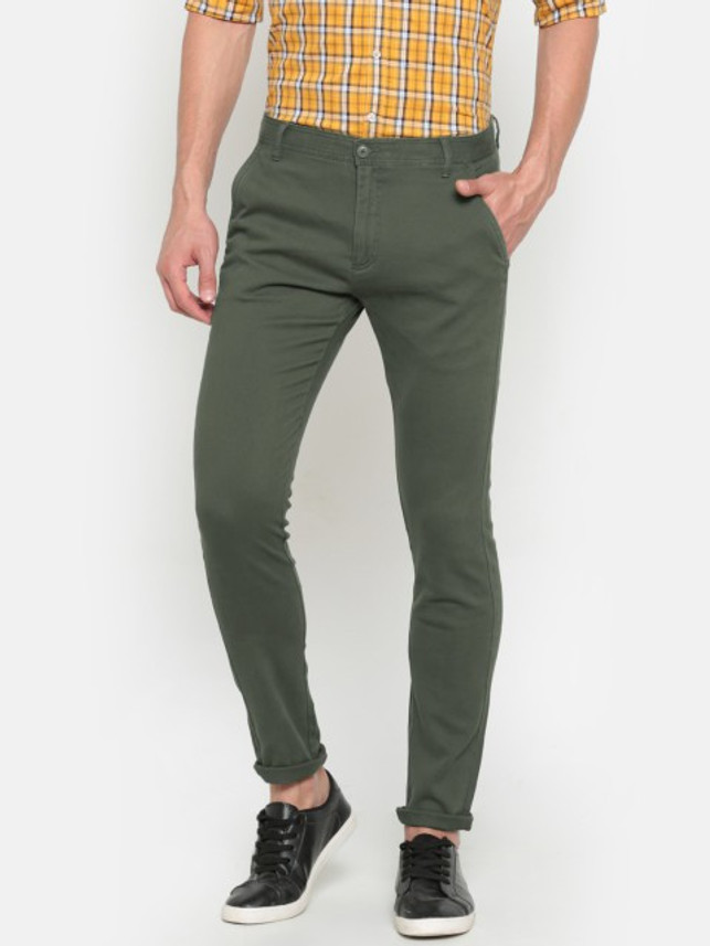 INDIGO NATION Slim Fit Men Green 