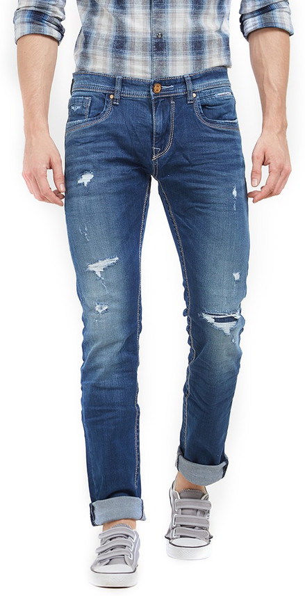 ROOKIES Slim Men Blue Jeans - Buy 