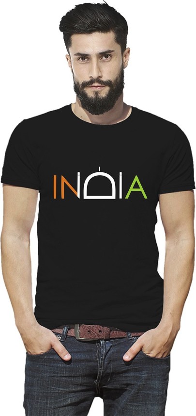 black t shirt flipkart