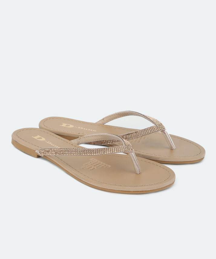 dune rose gold flat sandals