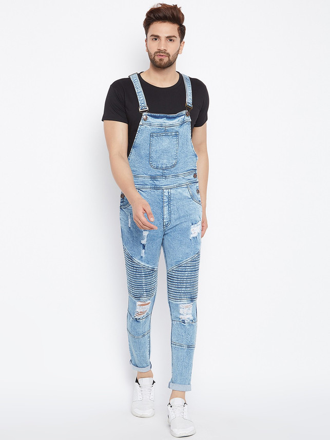 mens linen dungarees