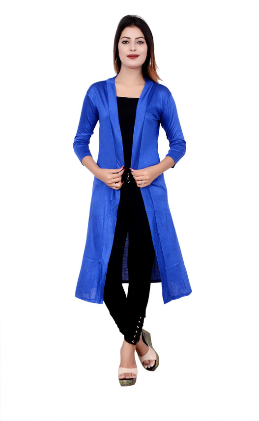 blue long shrug