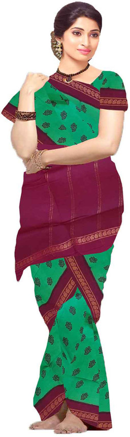 Buy CHATRI FASHIONS Printed Sungudi 