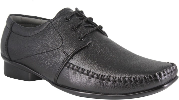 black formal shoes with laces