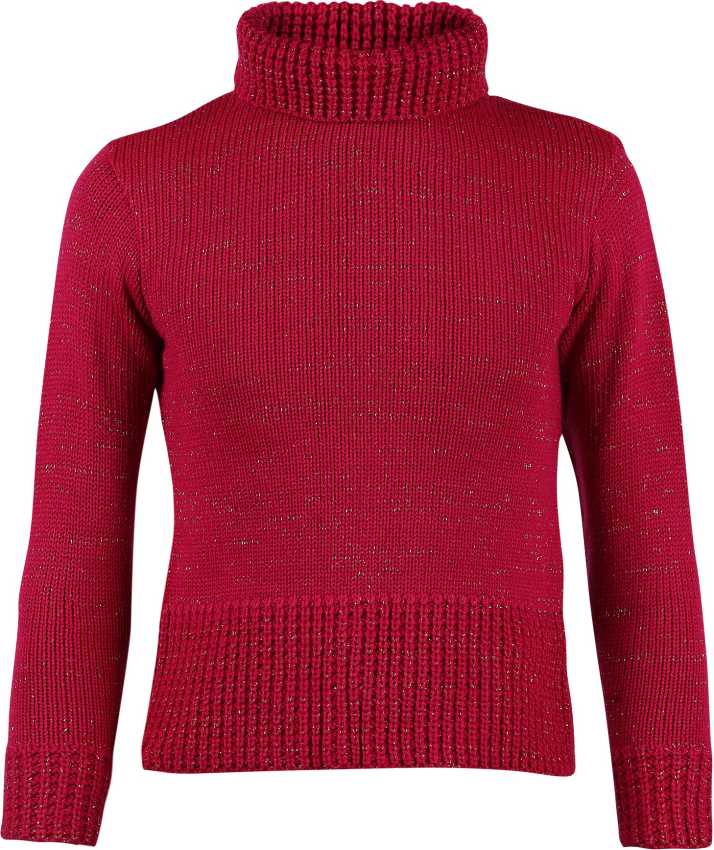 Dj C By Fbb Solid High Neck Party Girls Pink Sweater Buy Dj C By Fbb Solid High Neck Party Girls Pink Sweater Online At Best Prices In India Flipkart Com