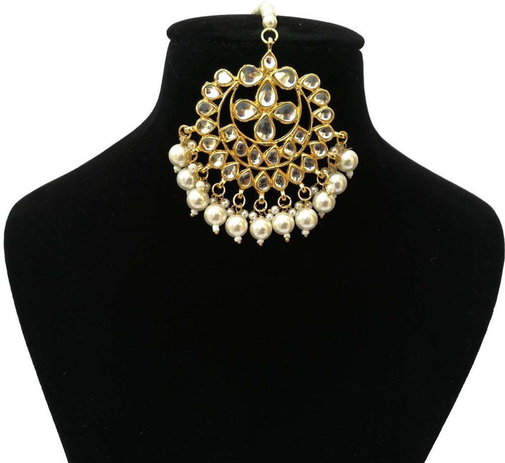 earrings with maang tikka flipkart