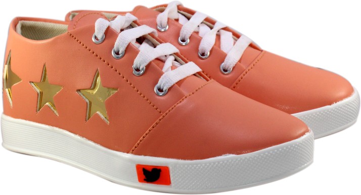 peach color shoe