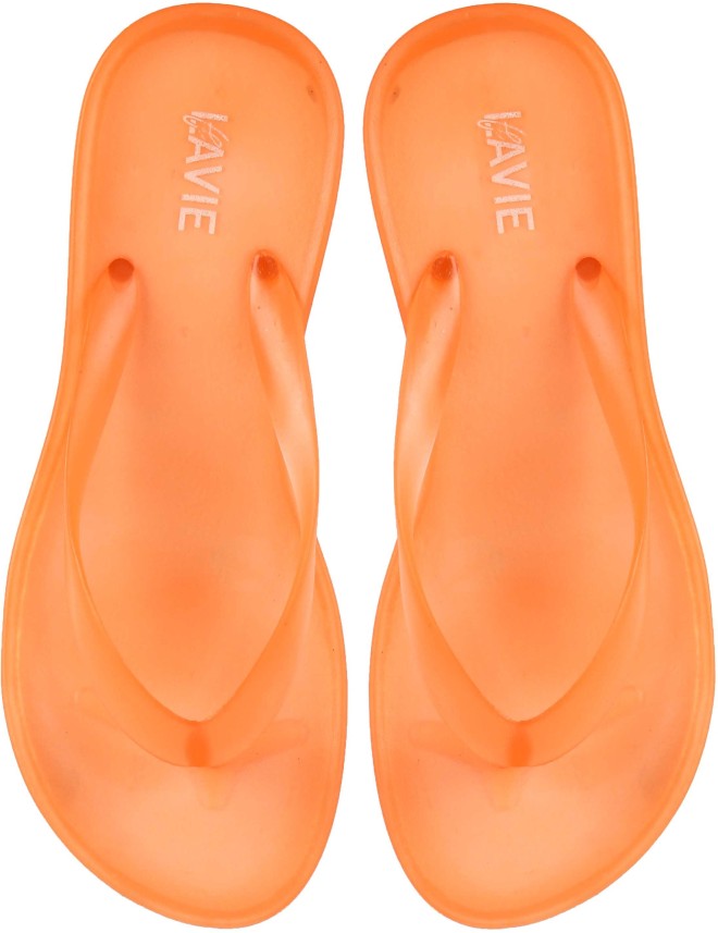 Lavie Flip Flops - Buy Orange Color 