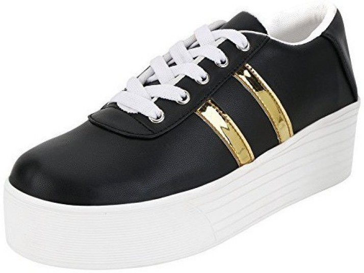 black casual trainers womens