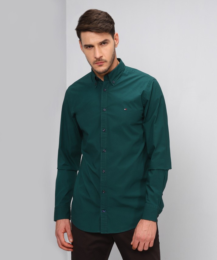 tommy green shirt