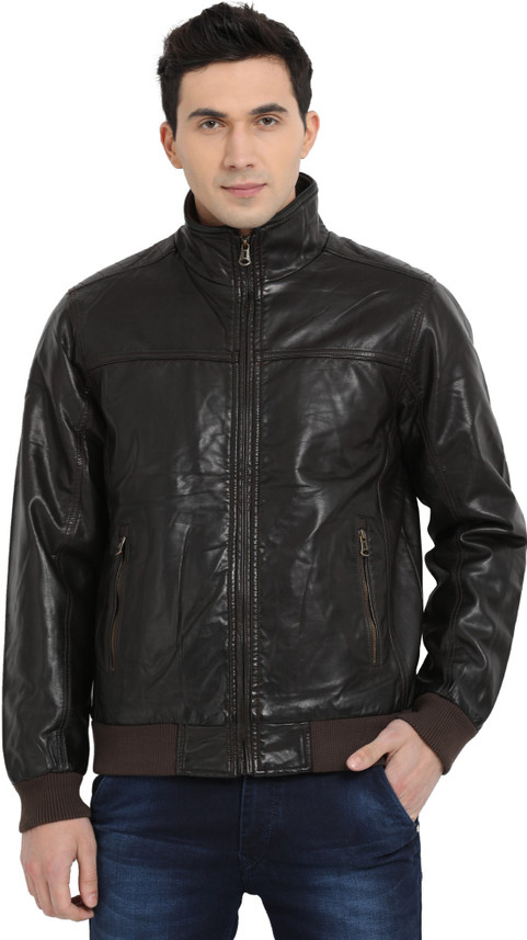 t base leather jacket