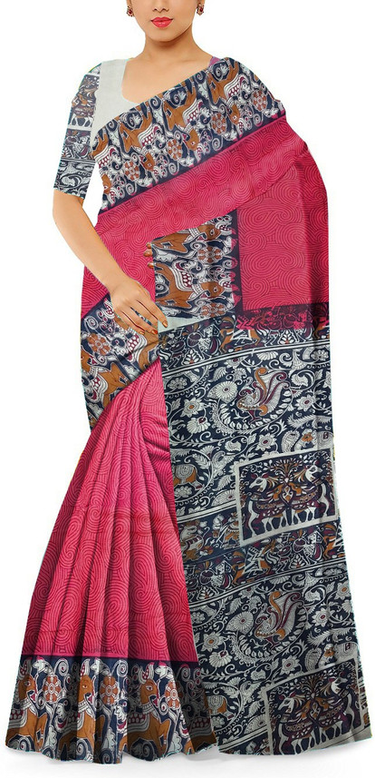 Buy javuli Printed Sungudi Cotton Blend 