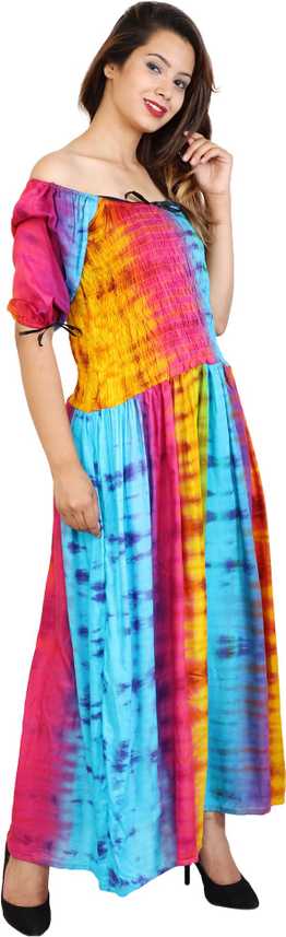 Unicorn Fashions Women Maxi Multicolor Dress Buy Unicorn