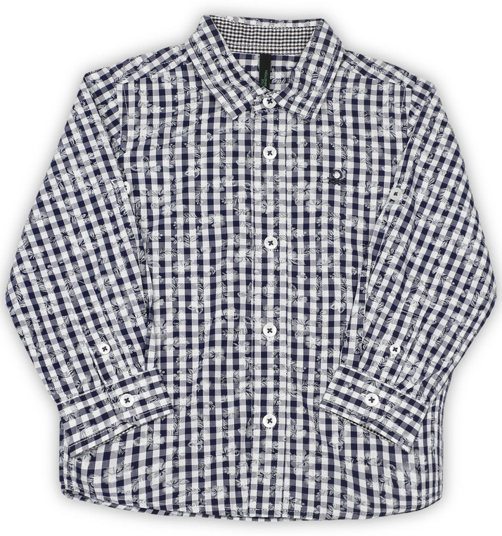 baby boy black and white checkered shirt