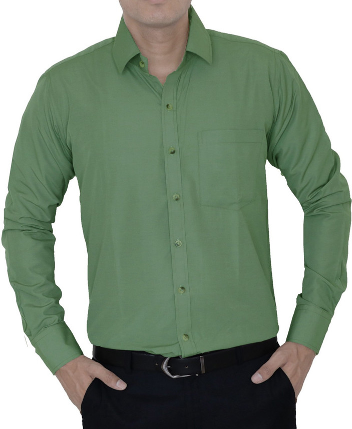 Mehndi colour formal shirt