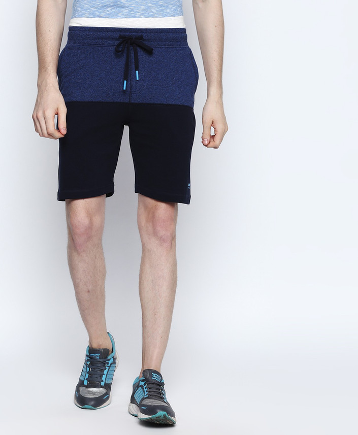 fbb Self Design Men Blue Night Shorts 