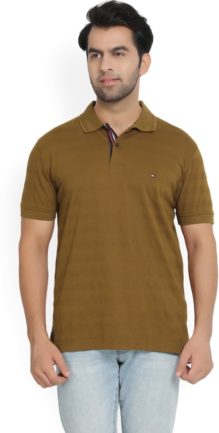 brown tommy hilfiger shirt