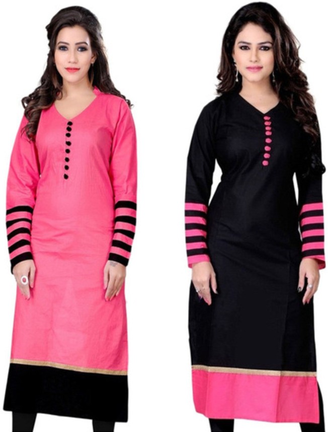 Details about   The Style Story Women Black Printed Straight Kurta-Bzs 