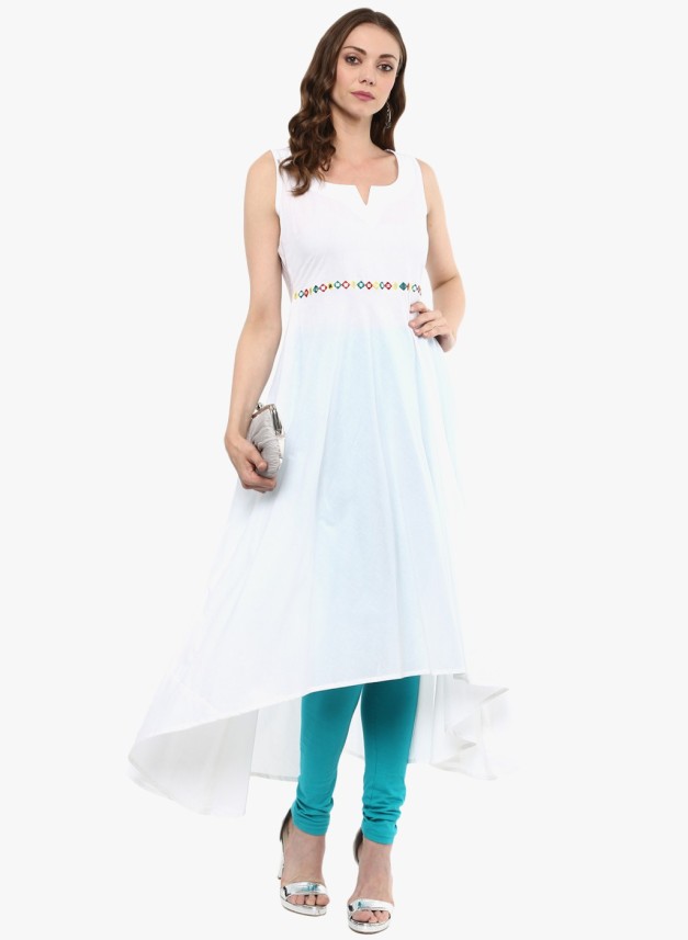 white anarkali kurta online