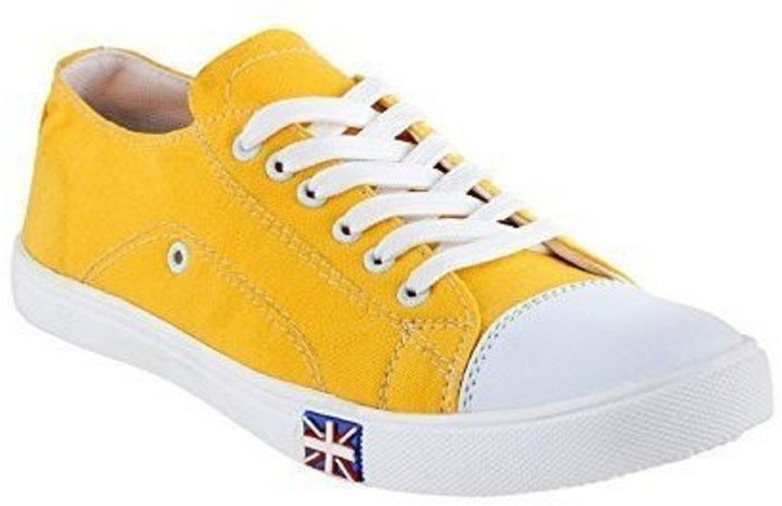 yellow casual shoes for men
