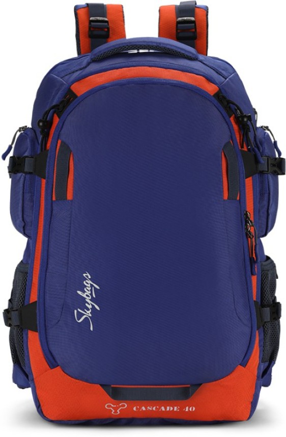 skybags 40 ltrs blue laptop trolley backpack