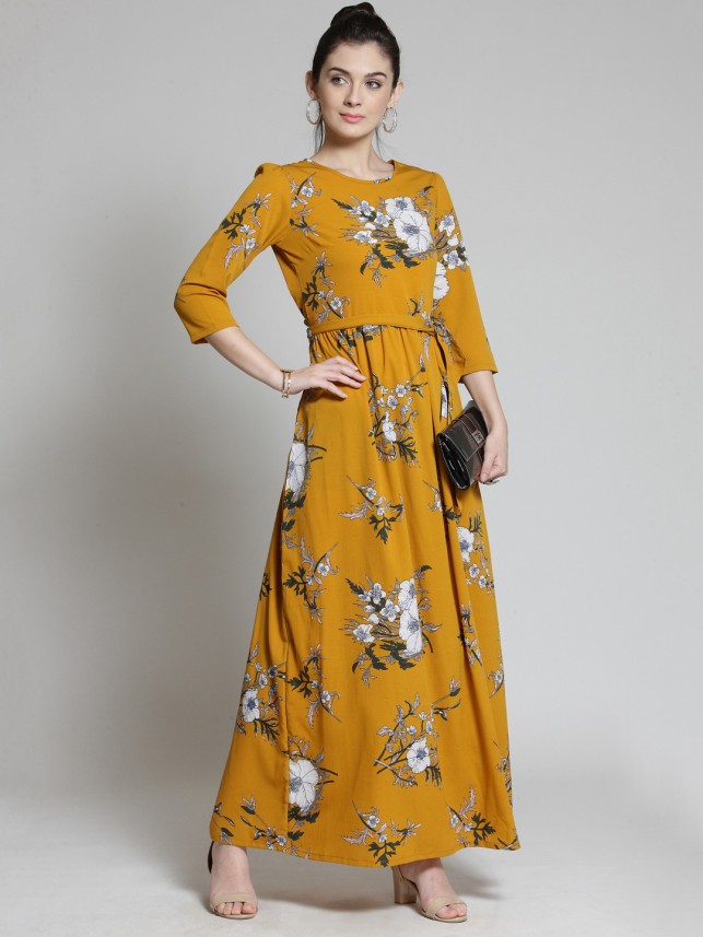 floral maxi dress flipkart